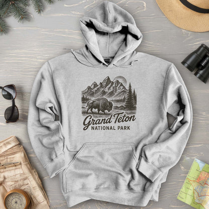Grand Teton "Vintage Sketch" Hoodie