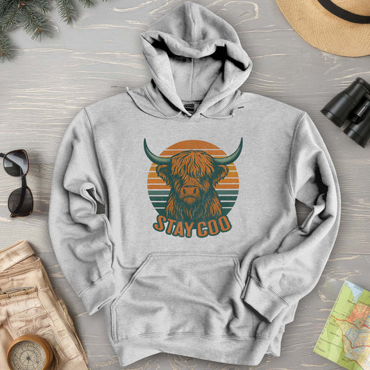 Highland Cow "Stay Coo" Hoodie