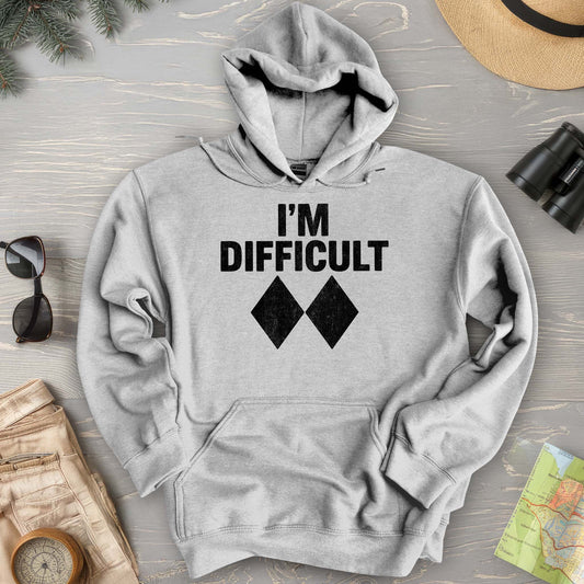 I'm Difficult "Black Diamond" Ski Hoodie