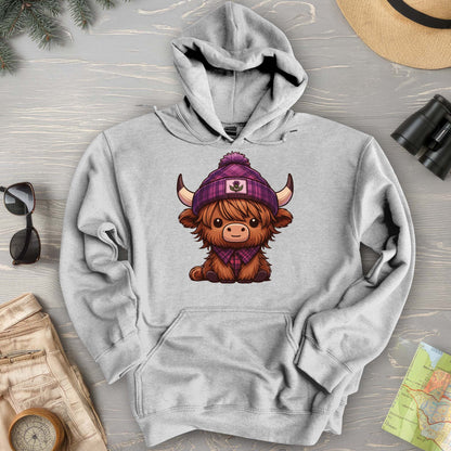 Tartan Highland Cow Hoodie