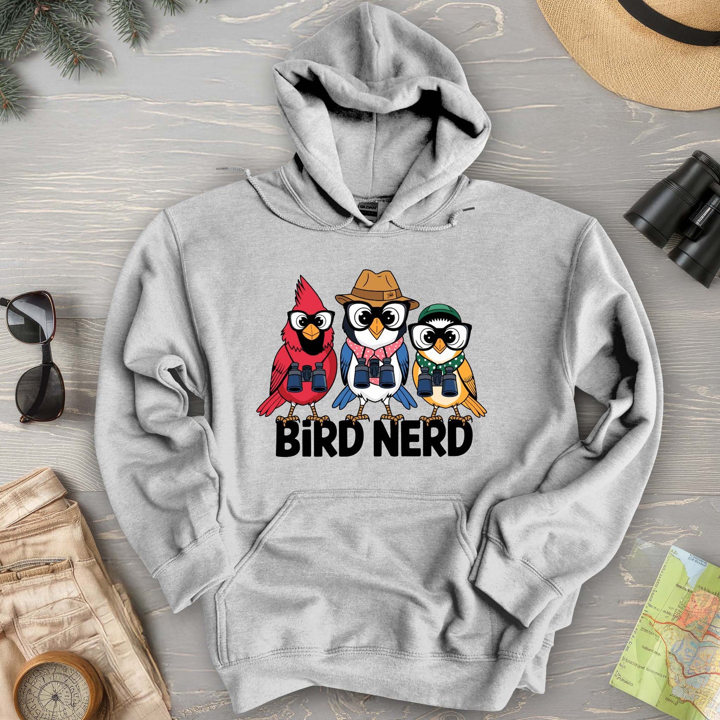 Bird Nerd "Birding Birds" Hoodie