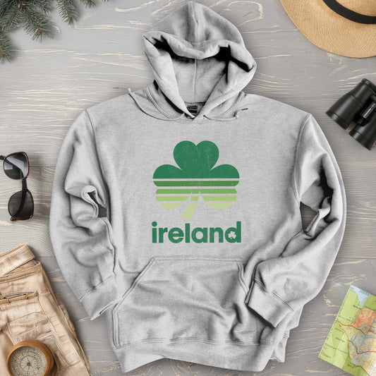 Ireland Retro Shamrock Hoodie