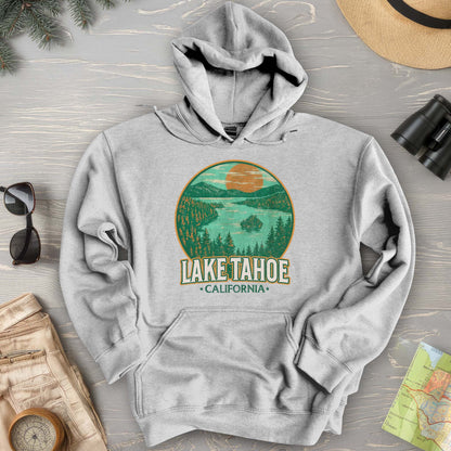 Lake Tahoe Retro Emerald Bay Hoodie