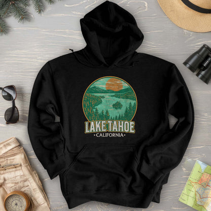 Lake Tahoe Retro Emerald Bay Hoodie