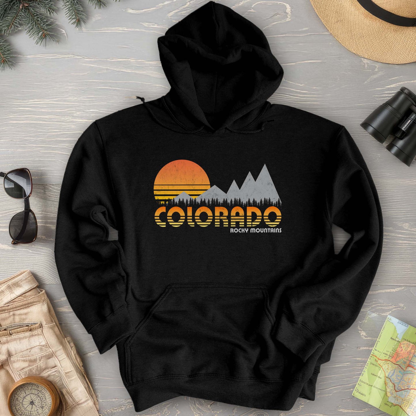 Colorado Rocky Mountains "80's Retro" Hoodie