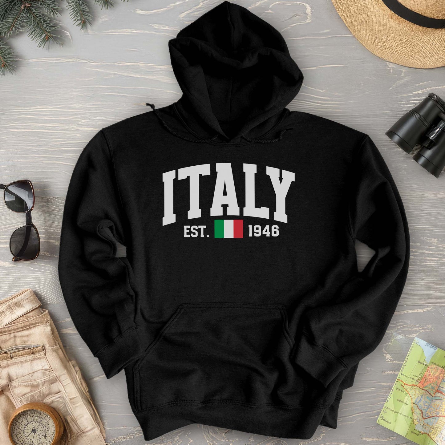 Italy Varsity Flag Hoodie