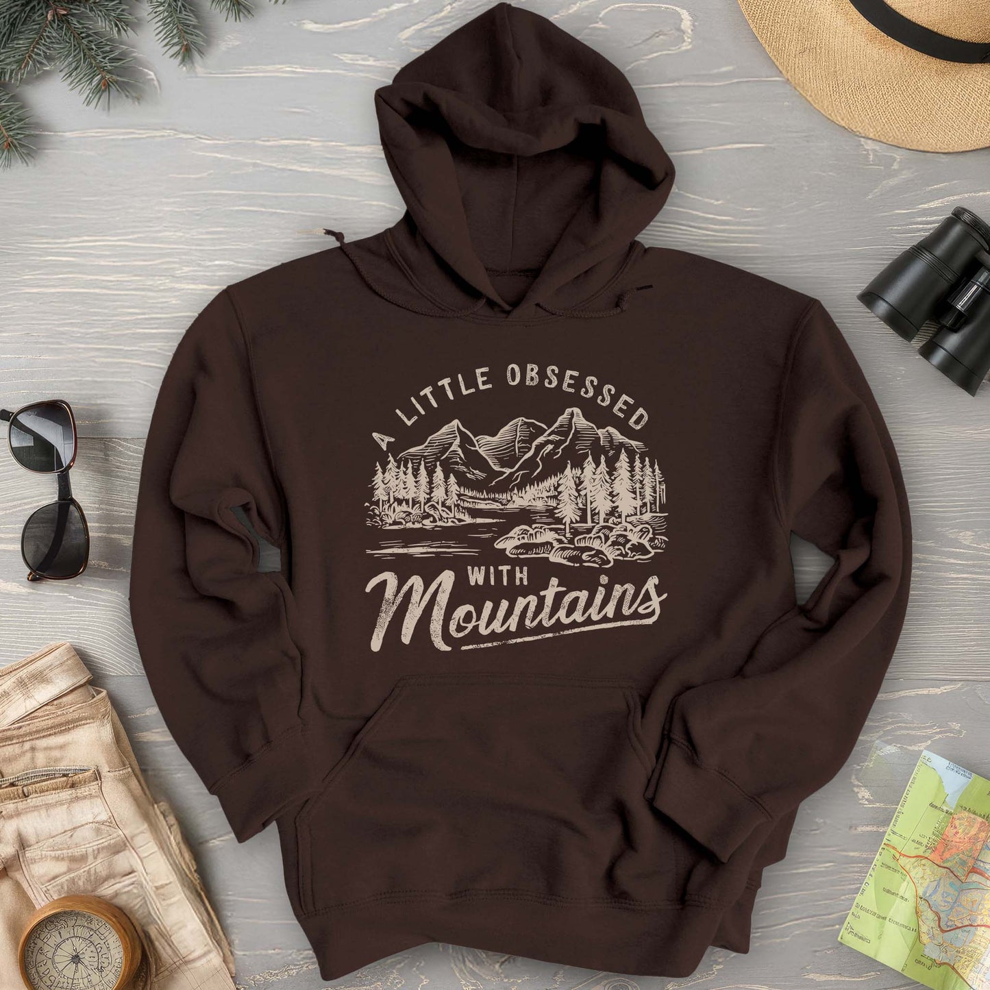 "A Little Obsessed with Mountains" Hoodie