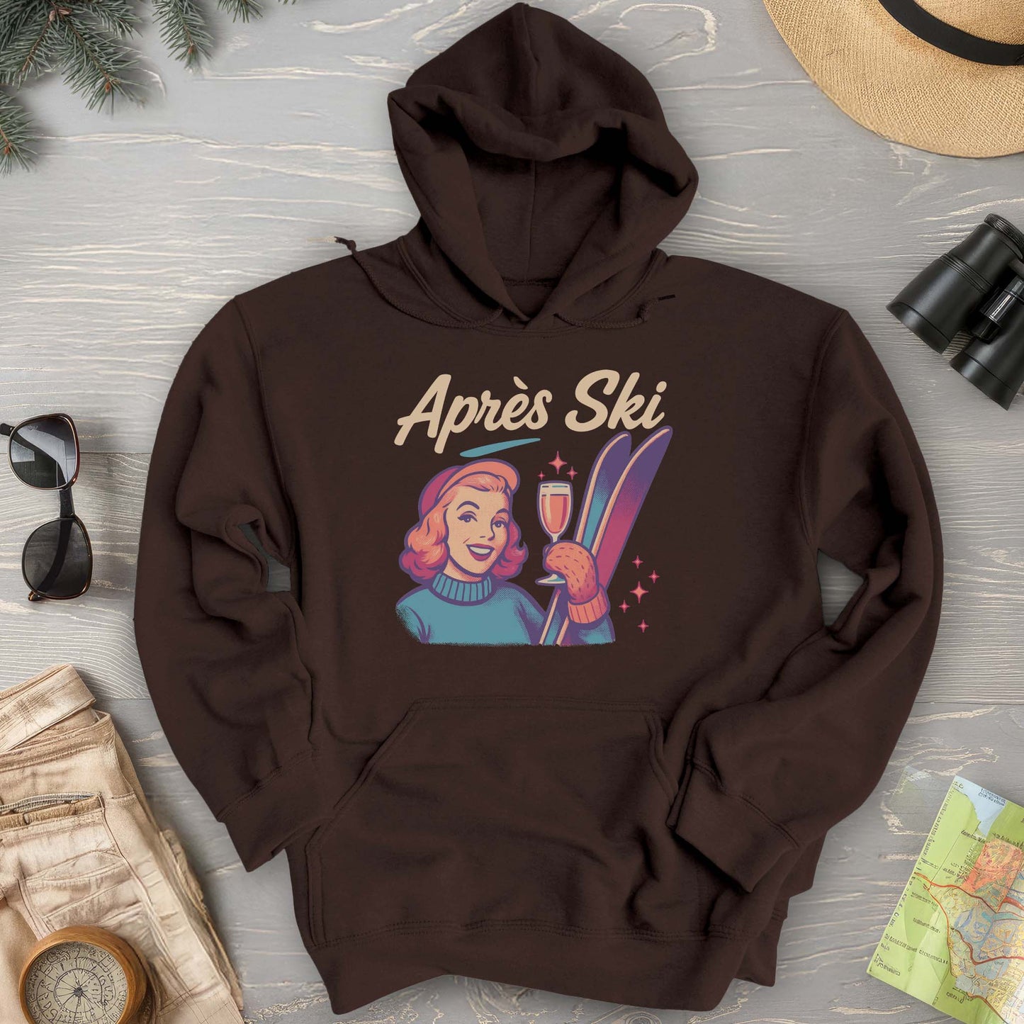 Apres Ski Retro 1950's Hoodie