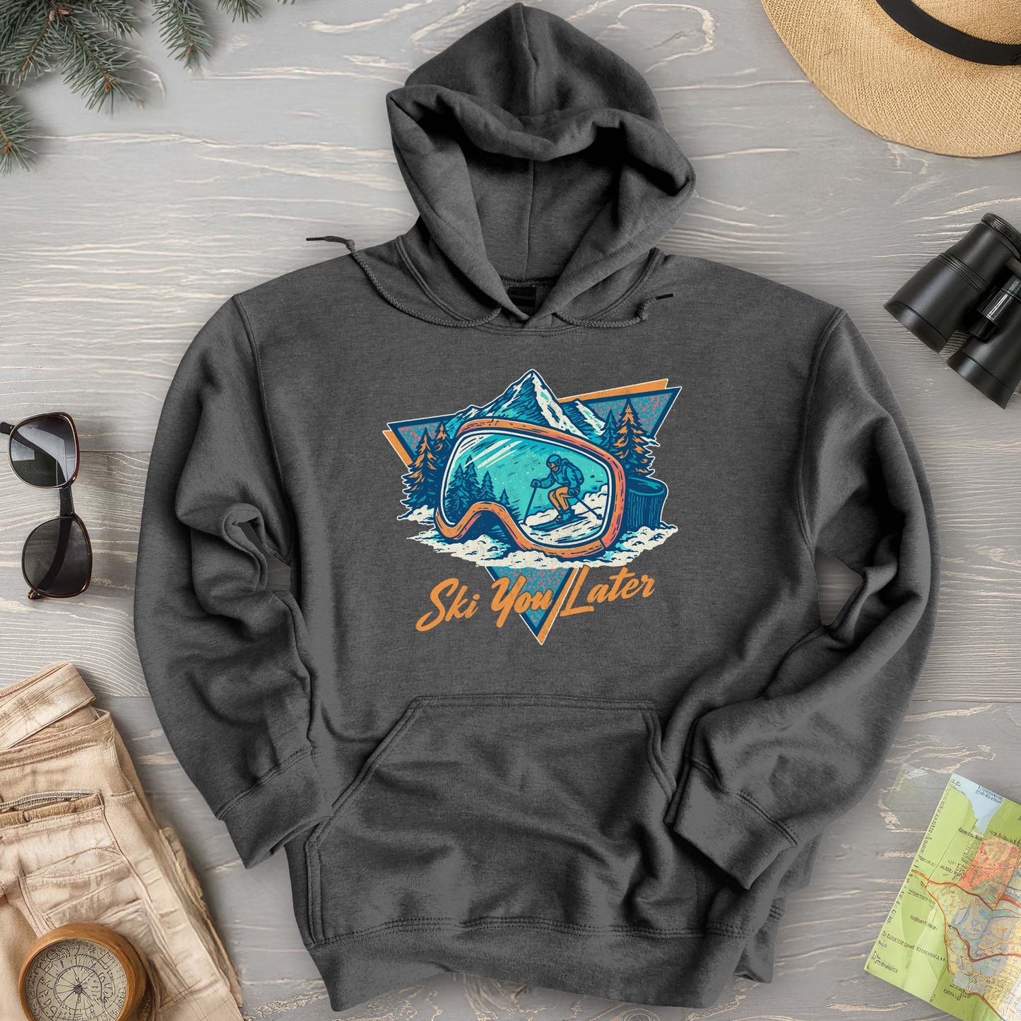 Ski You Later Retro 1980's Hoodie