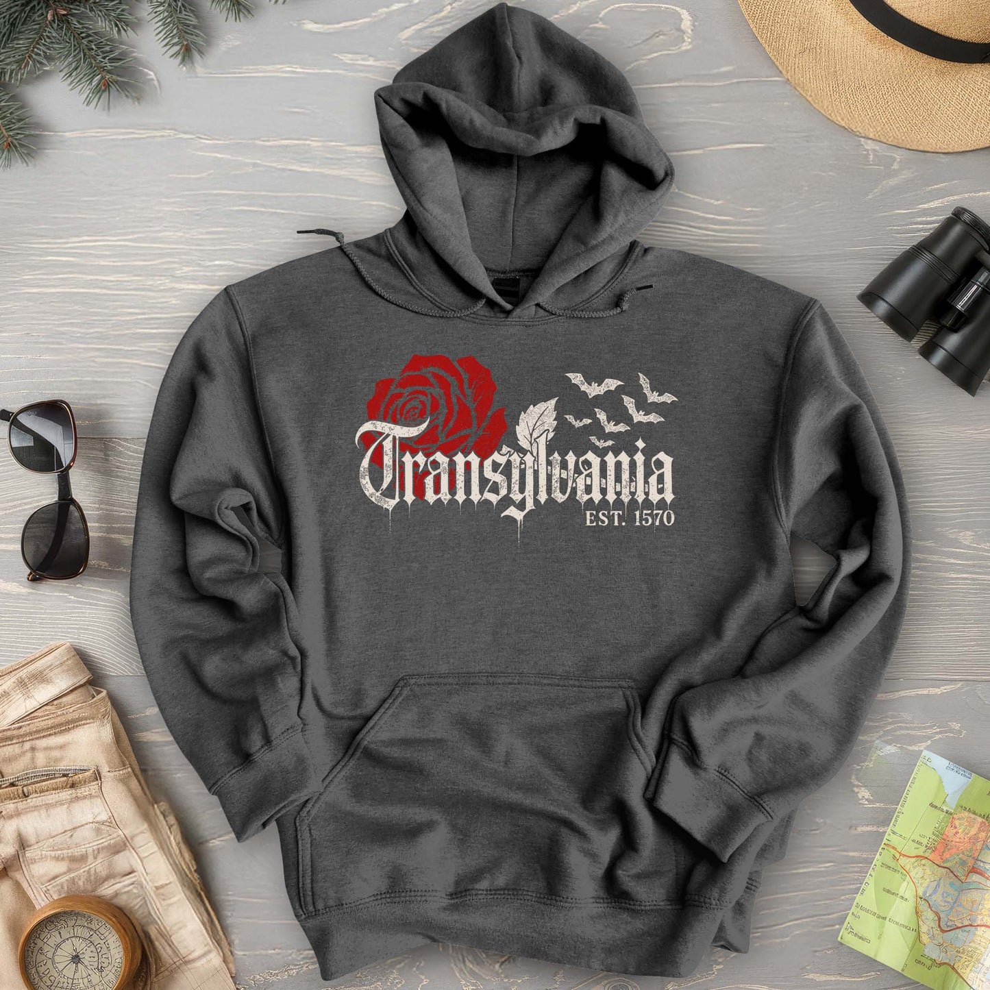 Transylvania Gothic Rose Hoodie