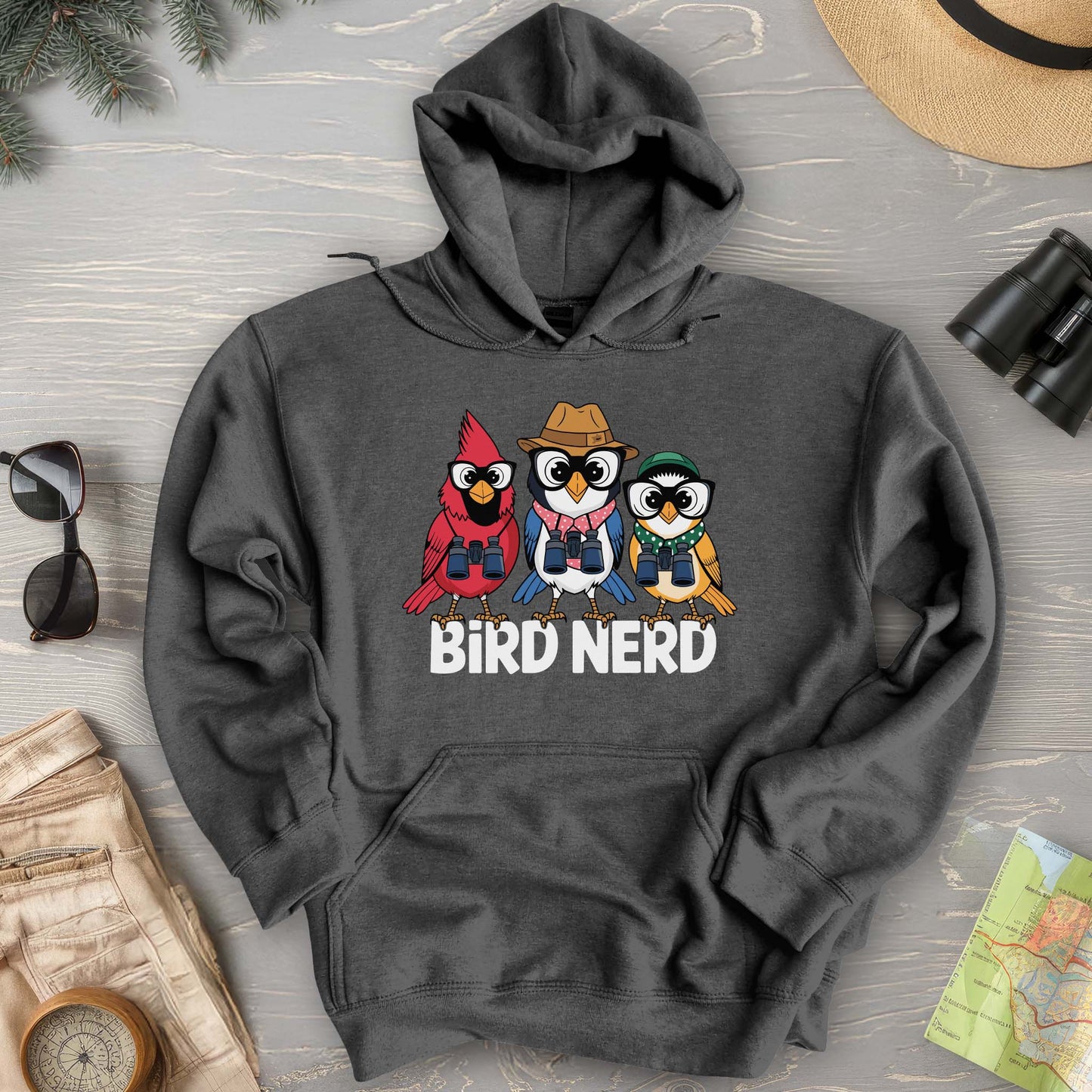 Bird Nerd "Birding Birds" Hoodie
