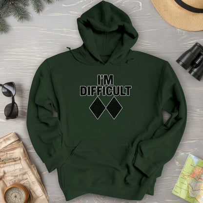 I'm Difficult "Black Diamond" Ski Hoodie