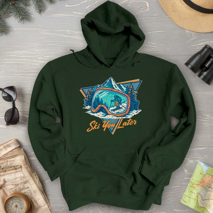 Ski You Later Retro 1980's Hoodie