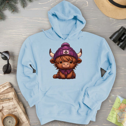 Tartan Highland Cow Hoodie