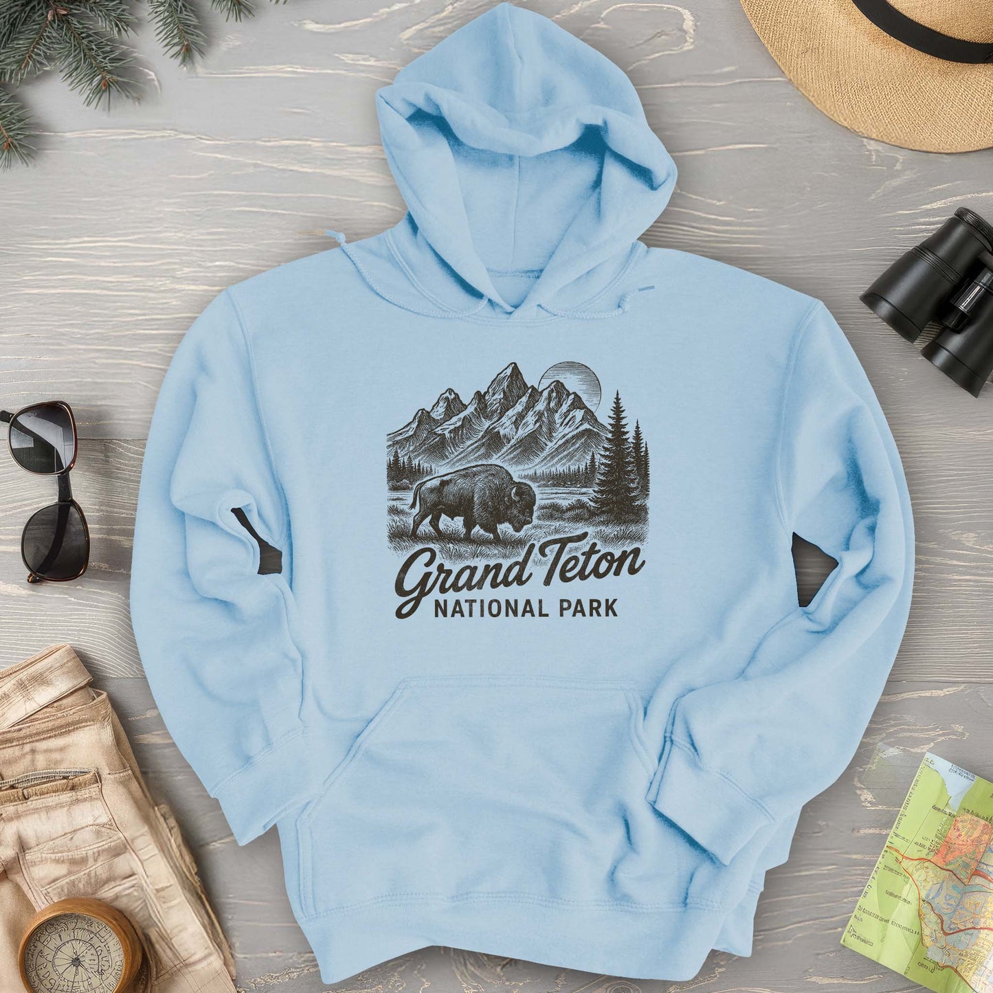 Grand Teton "Vintage Sketch" Hoodie