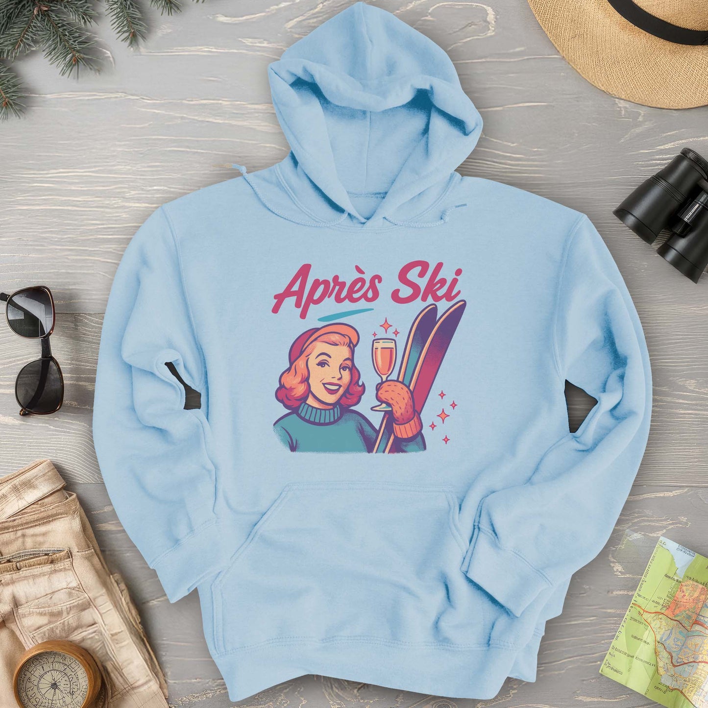 Apres Ski Retro 1950's Hoodie