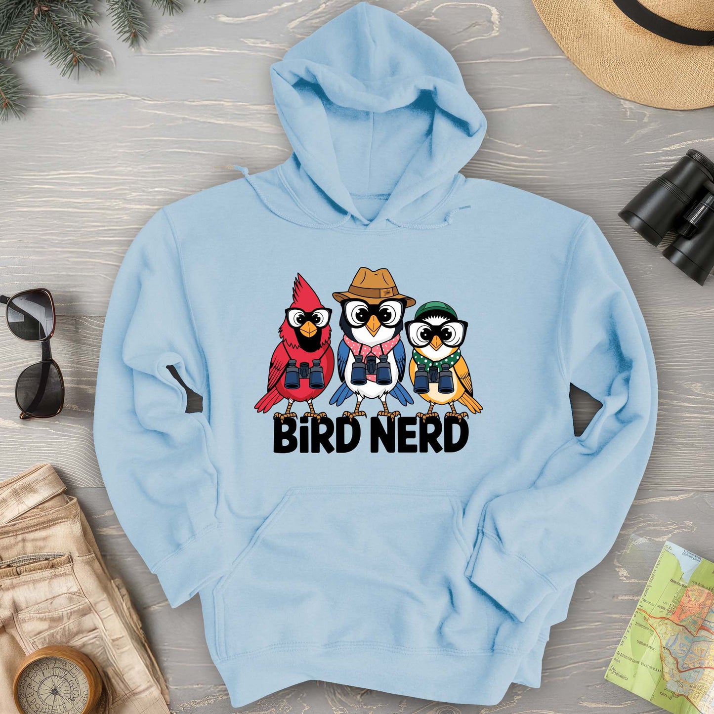 Bird Nerd "Birding Birds" Hoodie