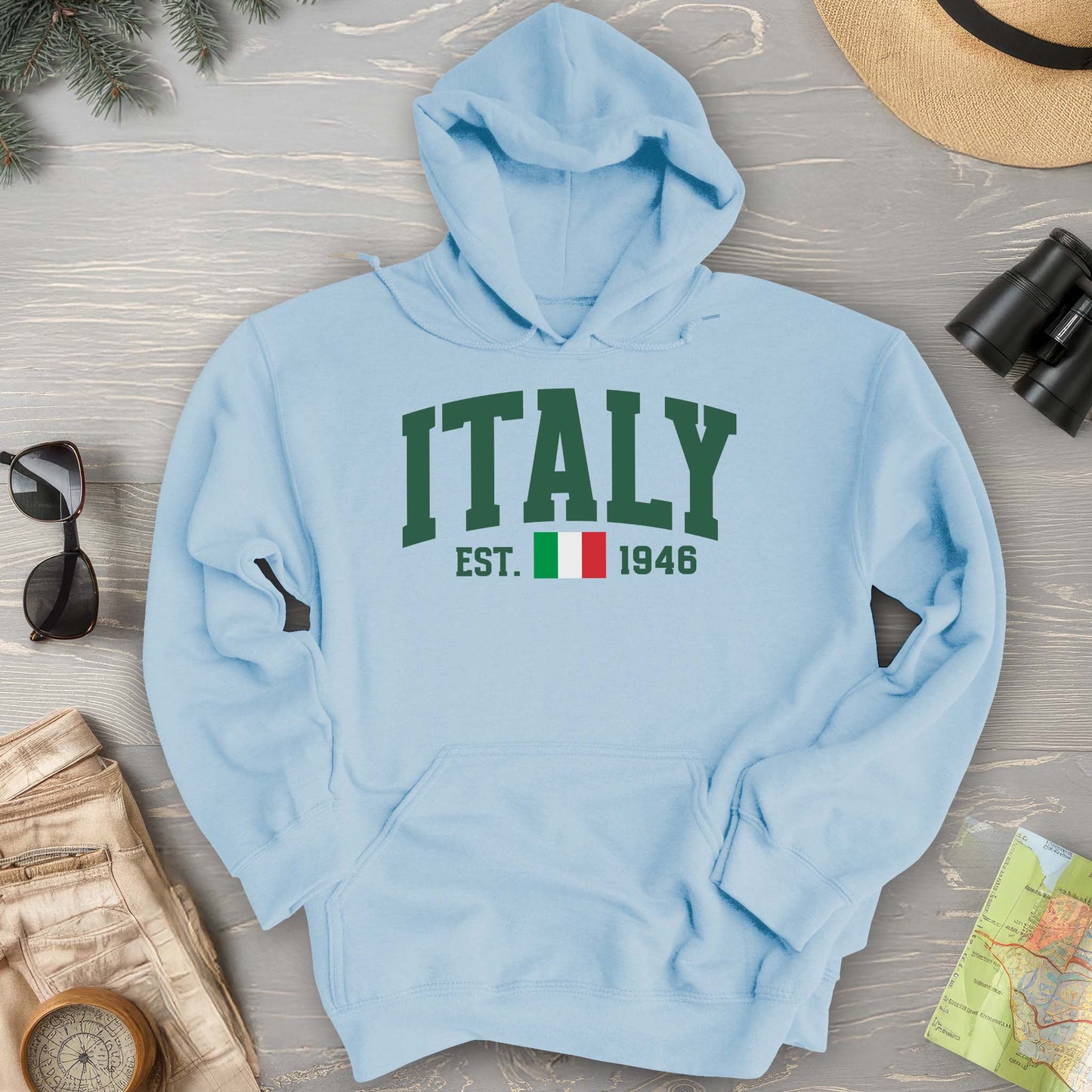 Italy Varsity Flag Hoodie