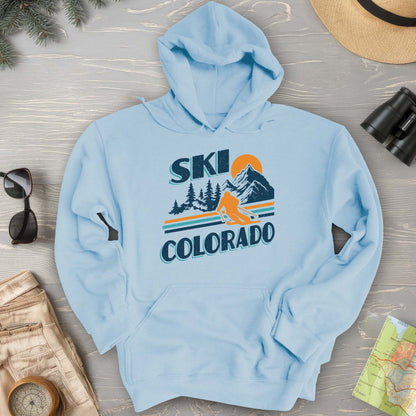 Ski Colorado Retro 80's Hoodie