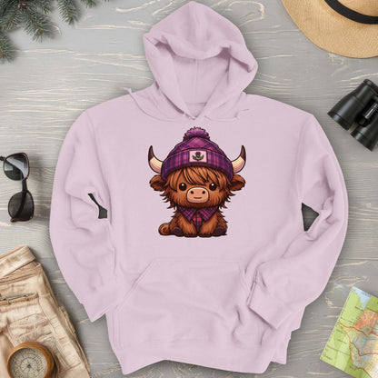 Tartan Highland Cow Hoodie