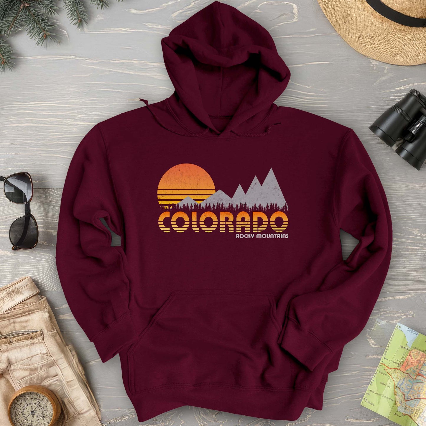 Colorado Rocky Mountains "80's Retro" Hoodie