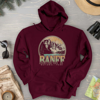 Banff National Park Groovy Screenprint Hoodie