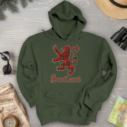Scotland Tartan Lion Hoodie