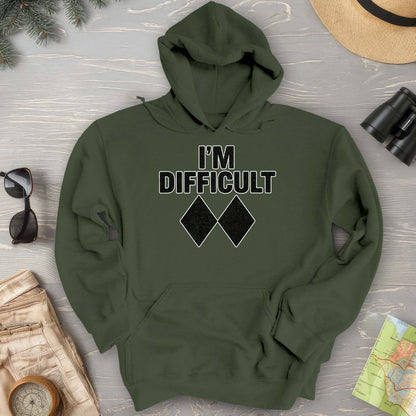 I'm Difficult "Black Diamond" Ski Hoodie