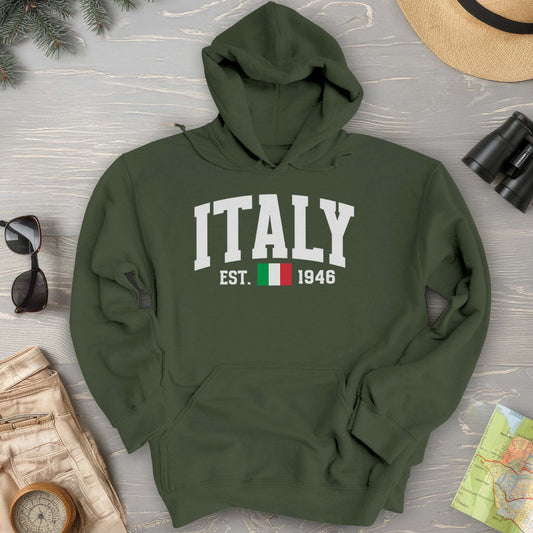 Italy Varsity Flag Hoodie