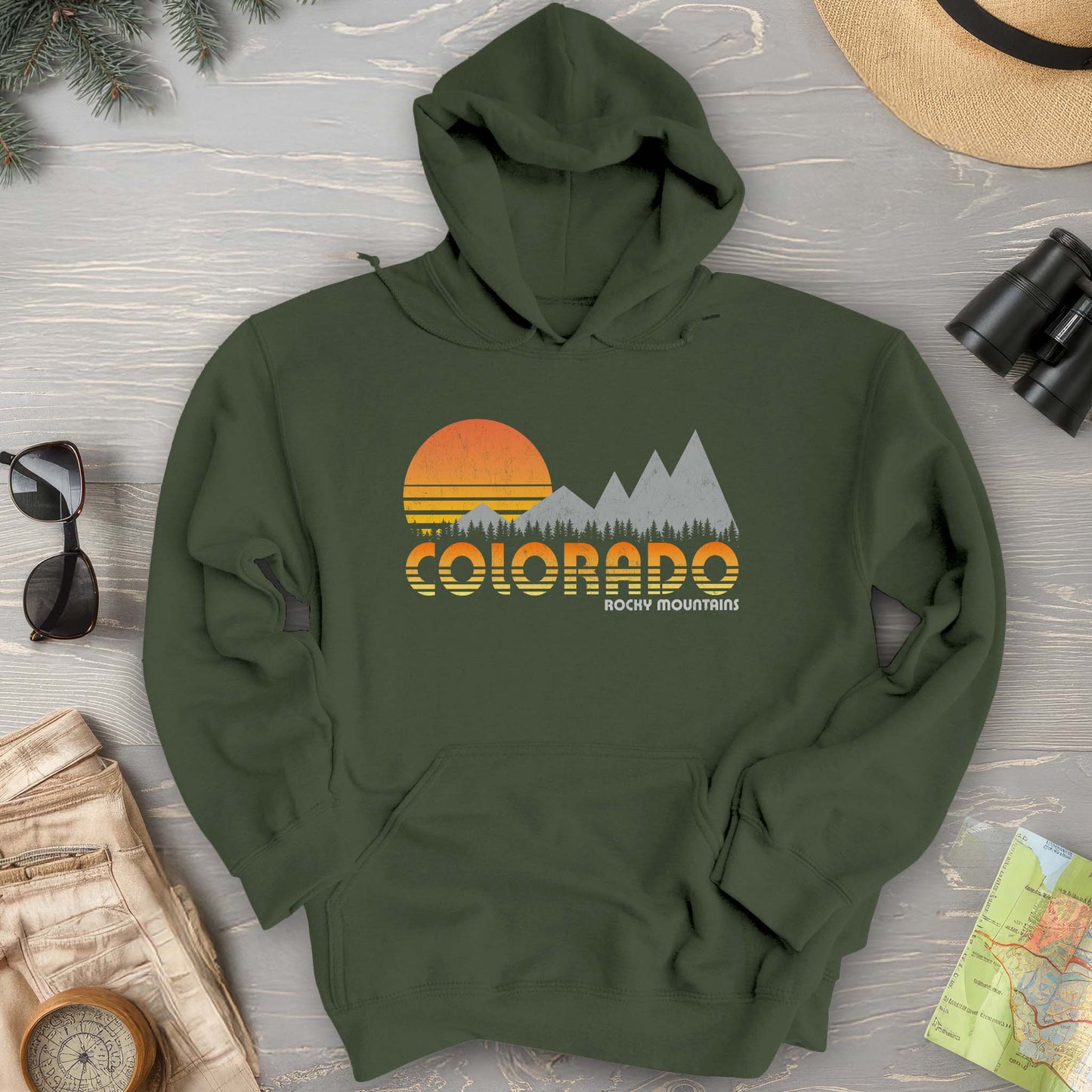 Colorado Rocky Mountains "80's Retro" Hoodie
