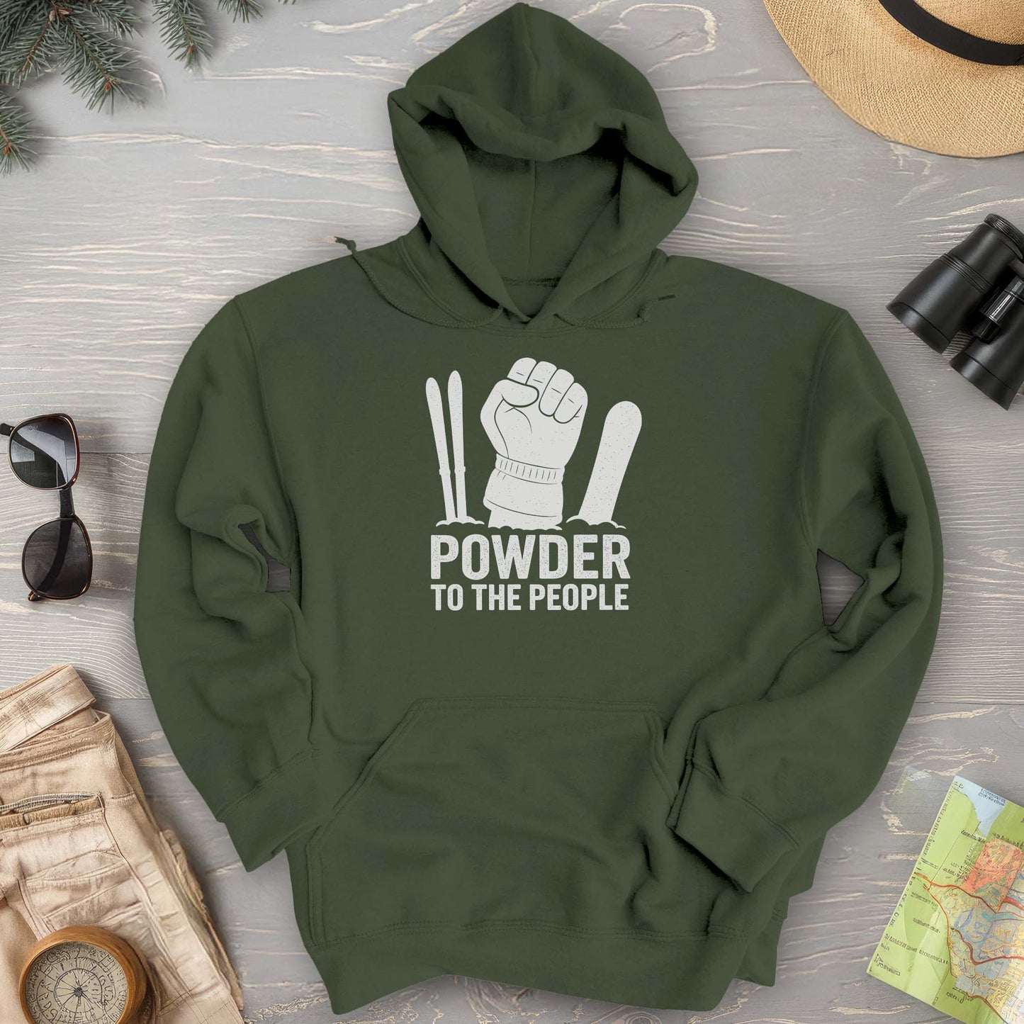 Powder to the People Hoodie