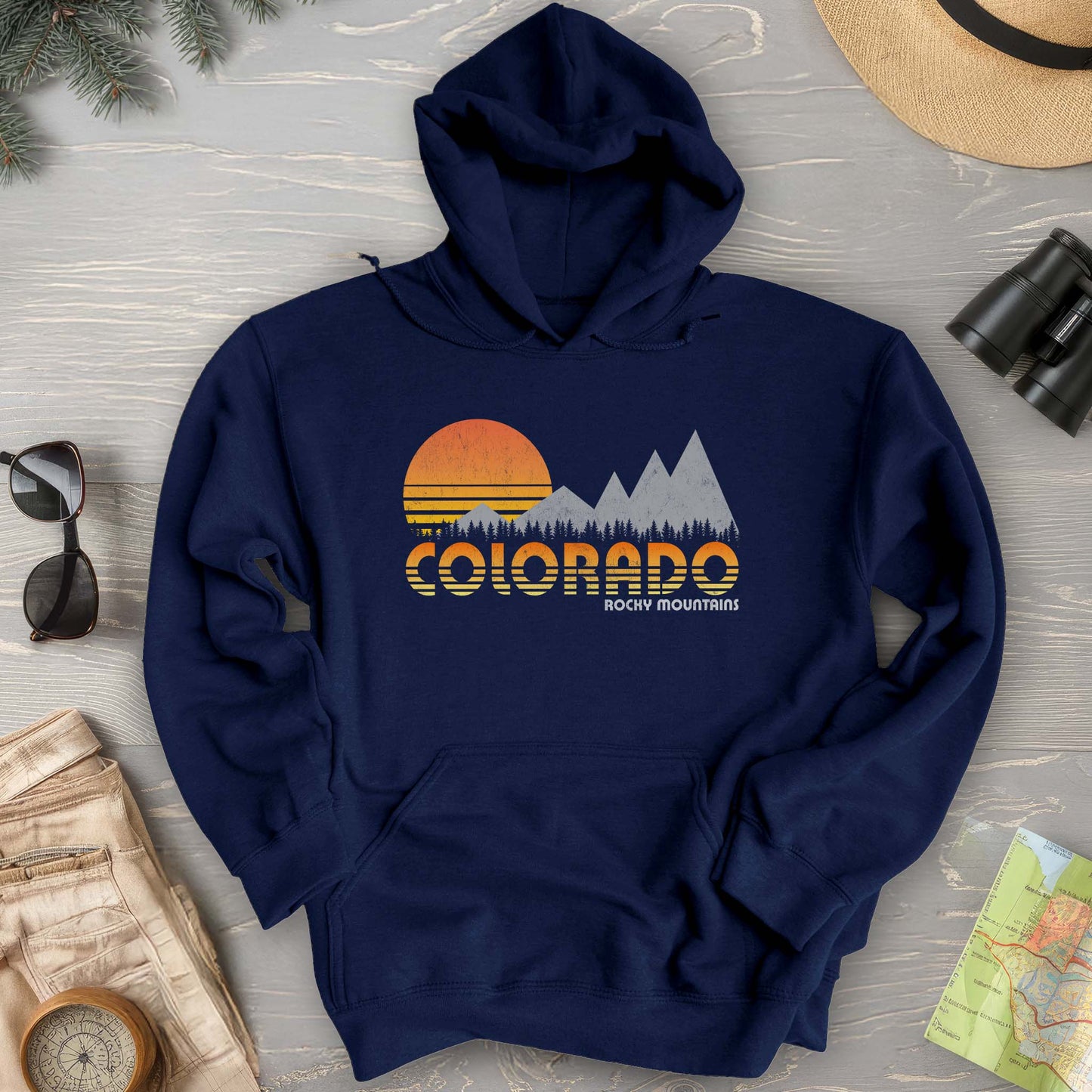 Colorado Rocky Mountains "80's Retro" Hoodie