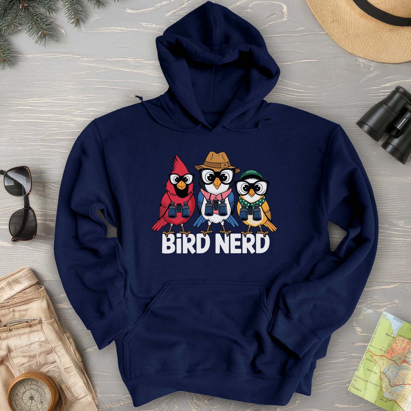 Bird Nerd "Birding Birds" Hoodie