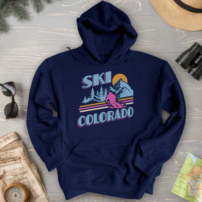 Ski Colorado Retro 80's Hoodie