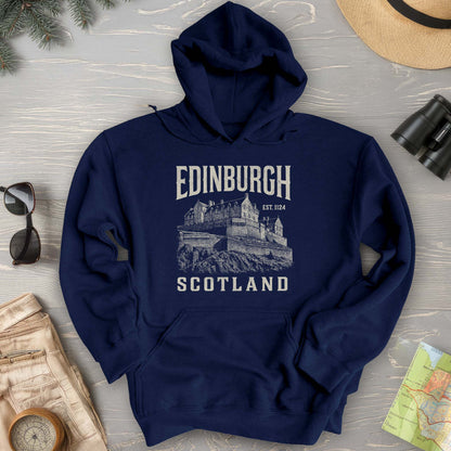 Edinburgh Scotland "Vintage Etching" Hoodie