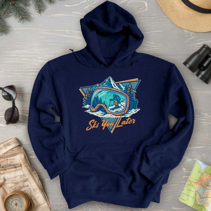 Ski You Later Retro 1980's Hoodie