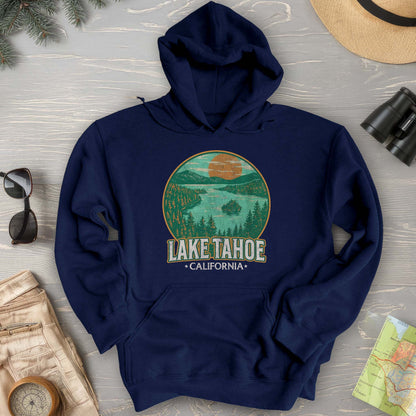 Lake Tahoe Retro Emerald Bay Hoodie