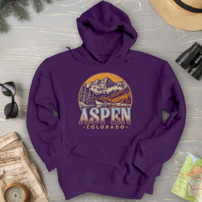 Aspen Colorado Groovy Screenprint Hoodie