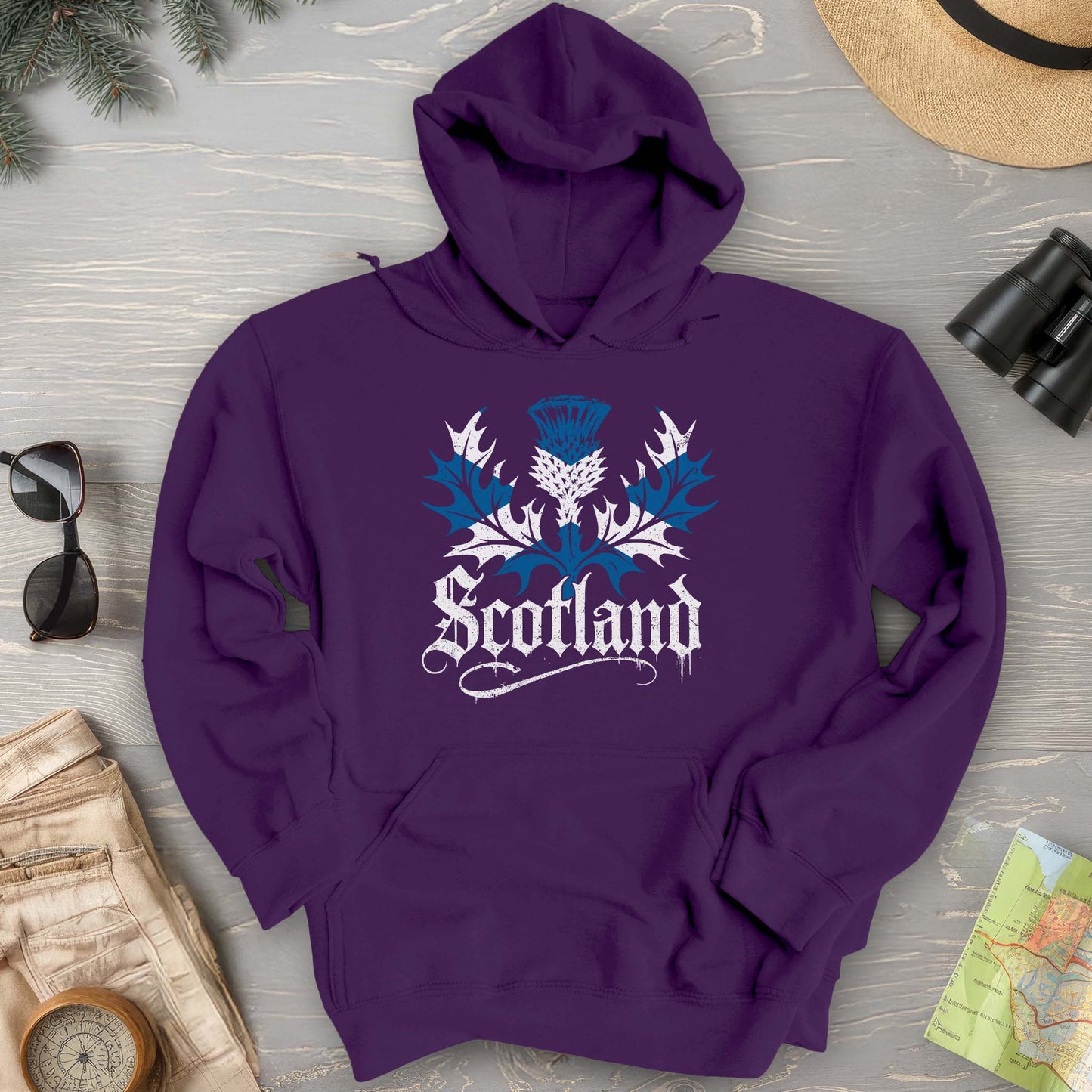 Scotland Gothic Thistle Hoodie