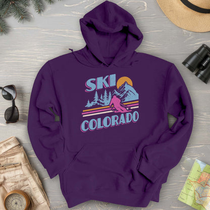 Ski Colorado Retro 80's Hoodie