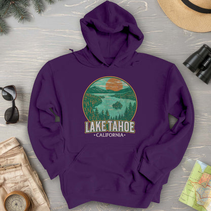 Lake Tahoe Retro Emerald Bay Hoodie