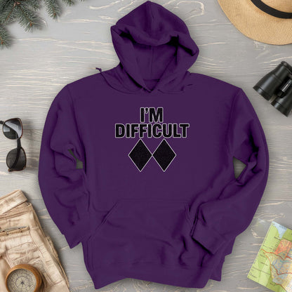 I'm Difficult "Black Diamond" Ski Hoodie