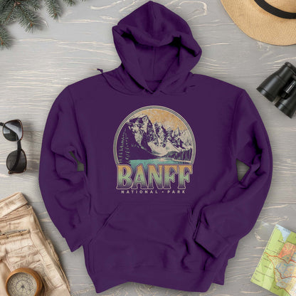 Banff National Park Groovy Screenprint Hoodie