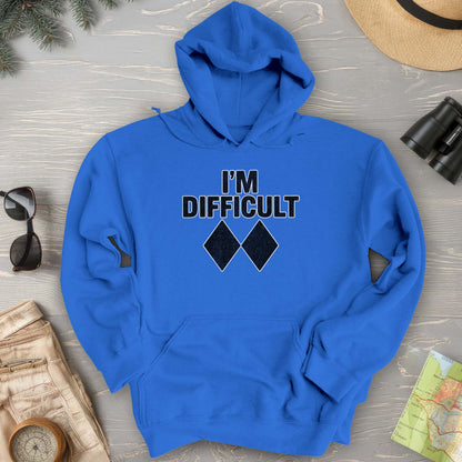 I'm Difficult "Black Diamond" Ski Hoodie
