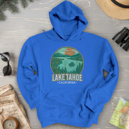 Lake Tahoe Retro Emerald Bay Hoodie