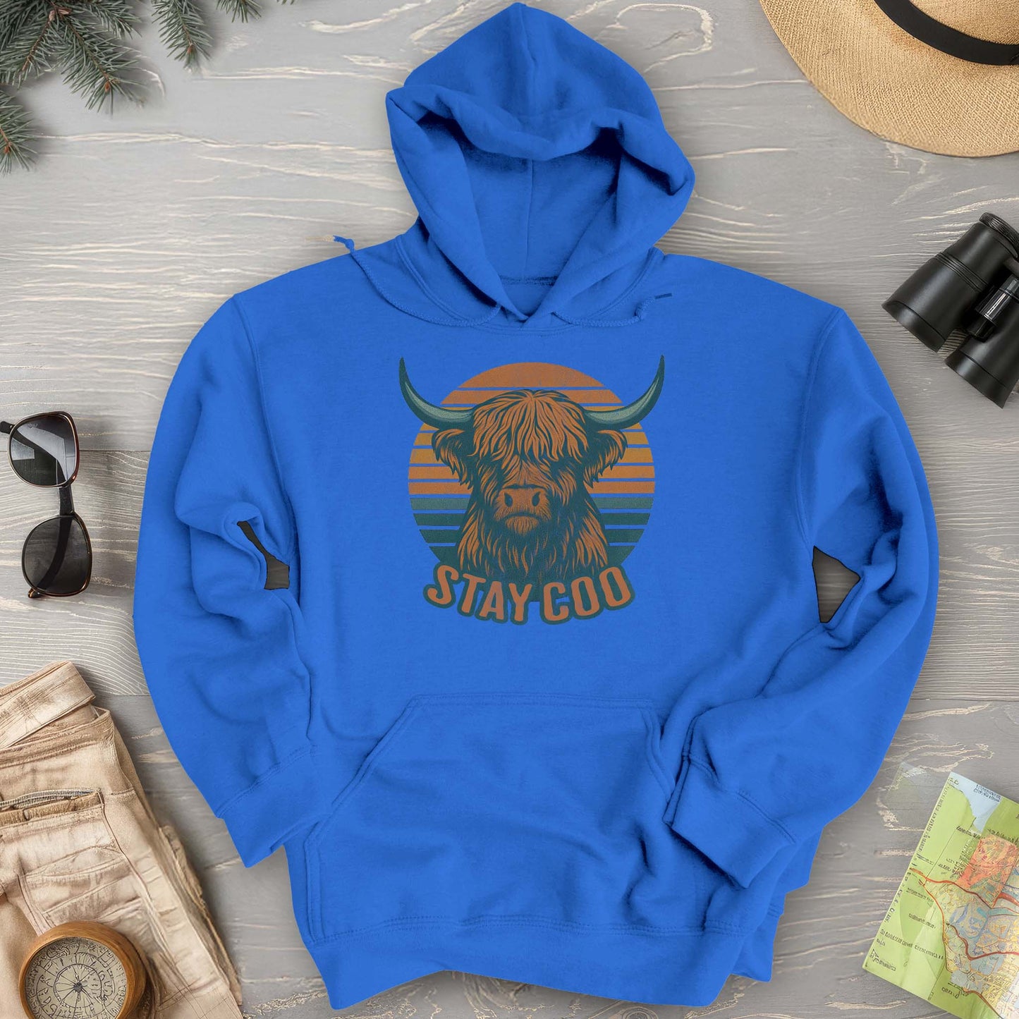 Highland Cow "Stay Coo" Hoodie