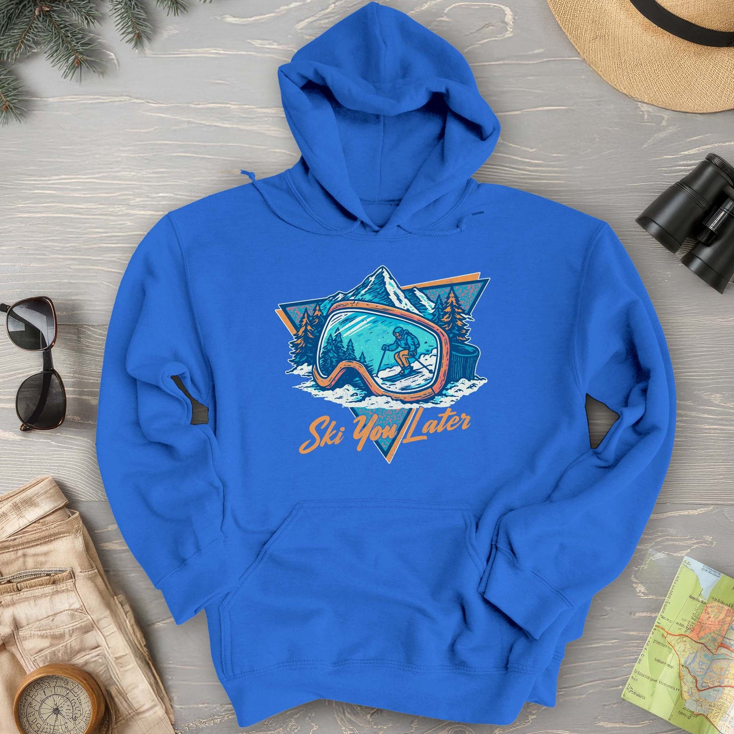 Ski You Later Retro 1980's Hoodie