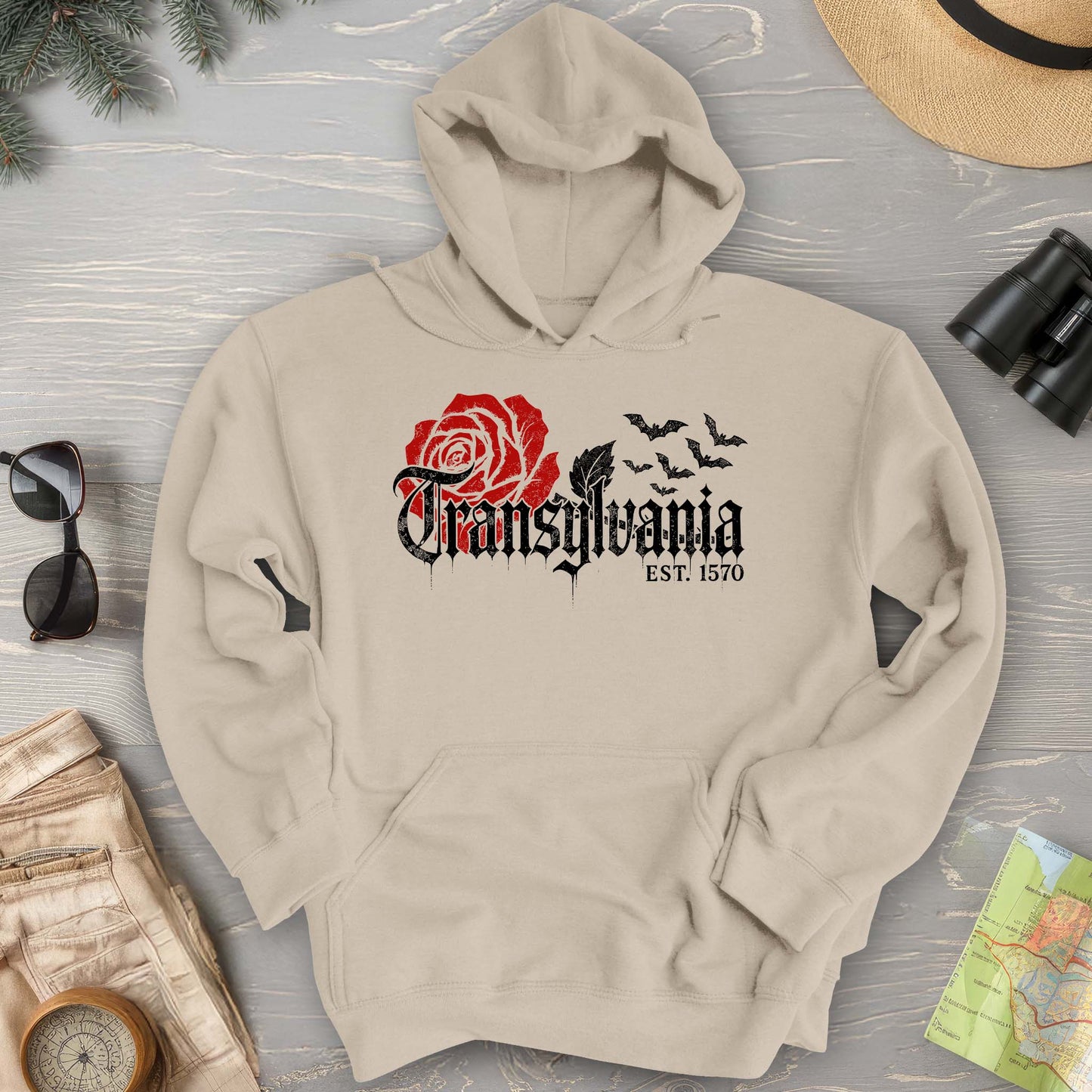 Transylvania Gothic Rose Hoodie
