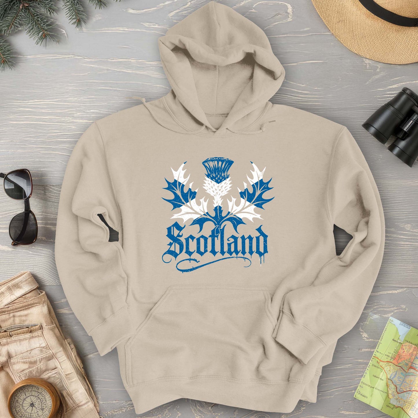 Scotland Gothic Thistle Hoodie