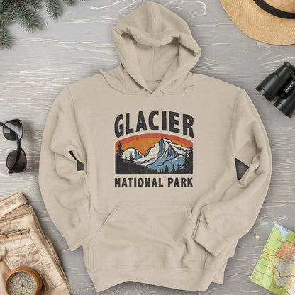 Glacier National Park "Vintage Mountain" Hoodie
